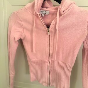 Frankies Bikinis Pink Knit Jacket